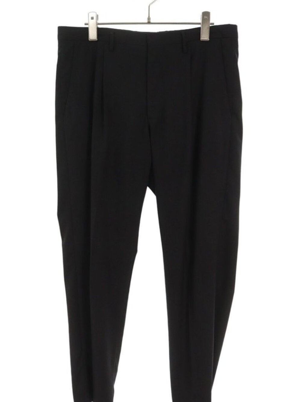 Prada Single-pleat Wool Tapered Trousers Long Pants 48